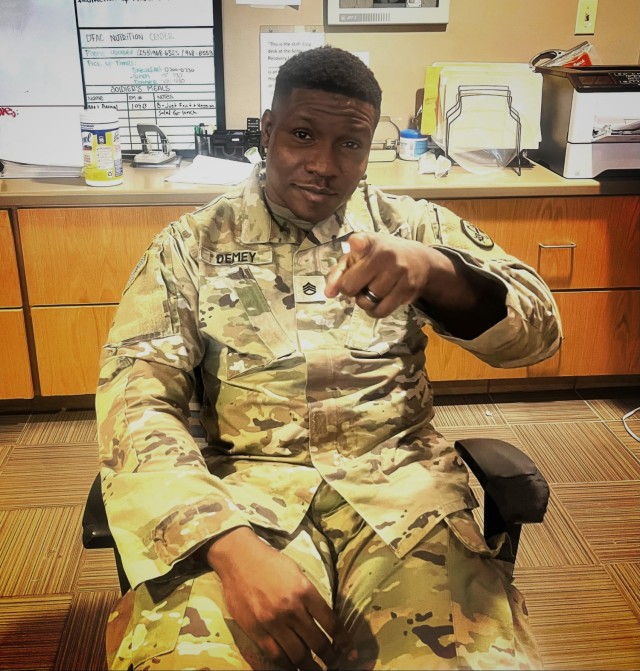Staff Sgt. Demey asks his fellow Soldiers this daily question at the JBLM SRU as a reminder about self-care.